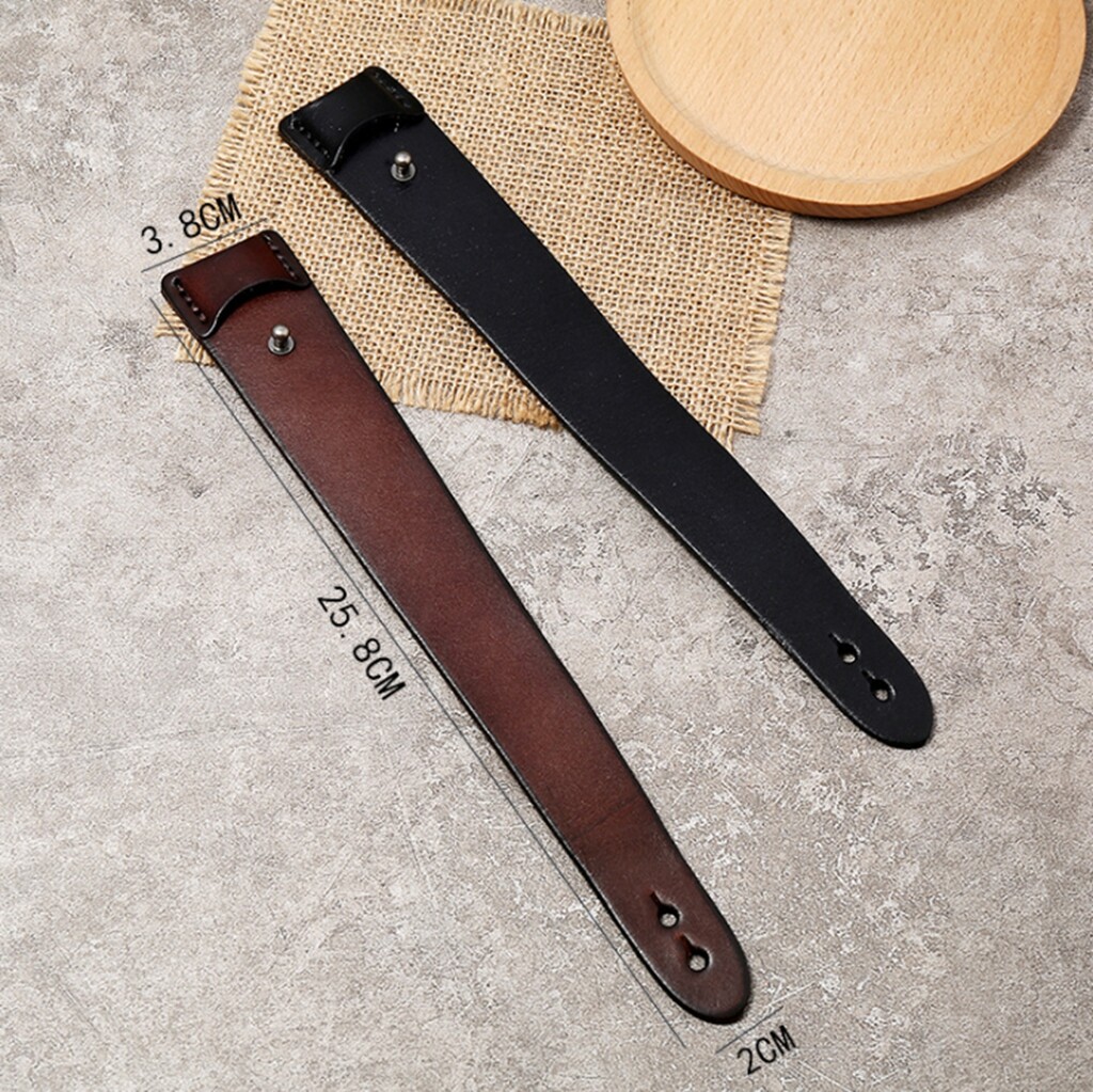 Men Women Vintage Wide Genuine Leather Wristband Bangle / Leather Bracelet 7.5-8