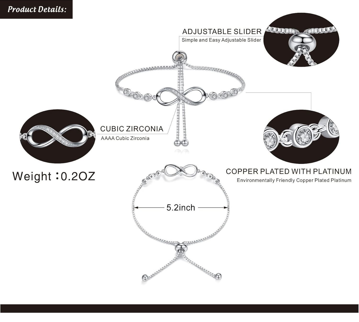 Graduation Bracelet Infinity 2026 Graduate Jewelry Gift for Her Girls Adventure