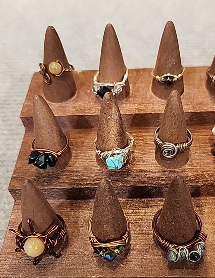 Jewelry 18 Wire Wrapped Celtic Theme Rings Sized See Description Lot #153