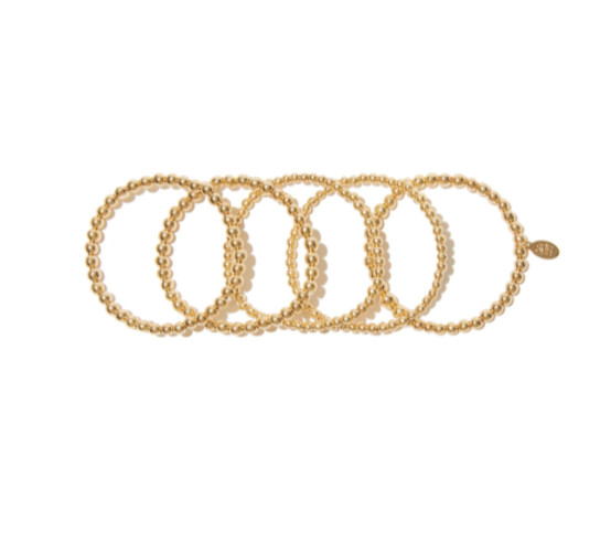 8 Other Reasons Bubble Bangle Set, 18k Gold Plated, Hypoallergenic, Brand New.