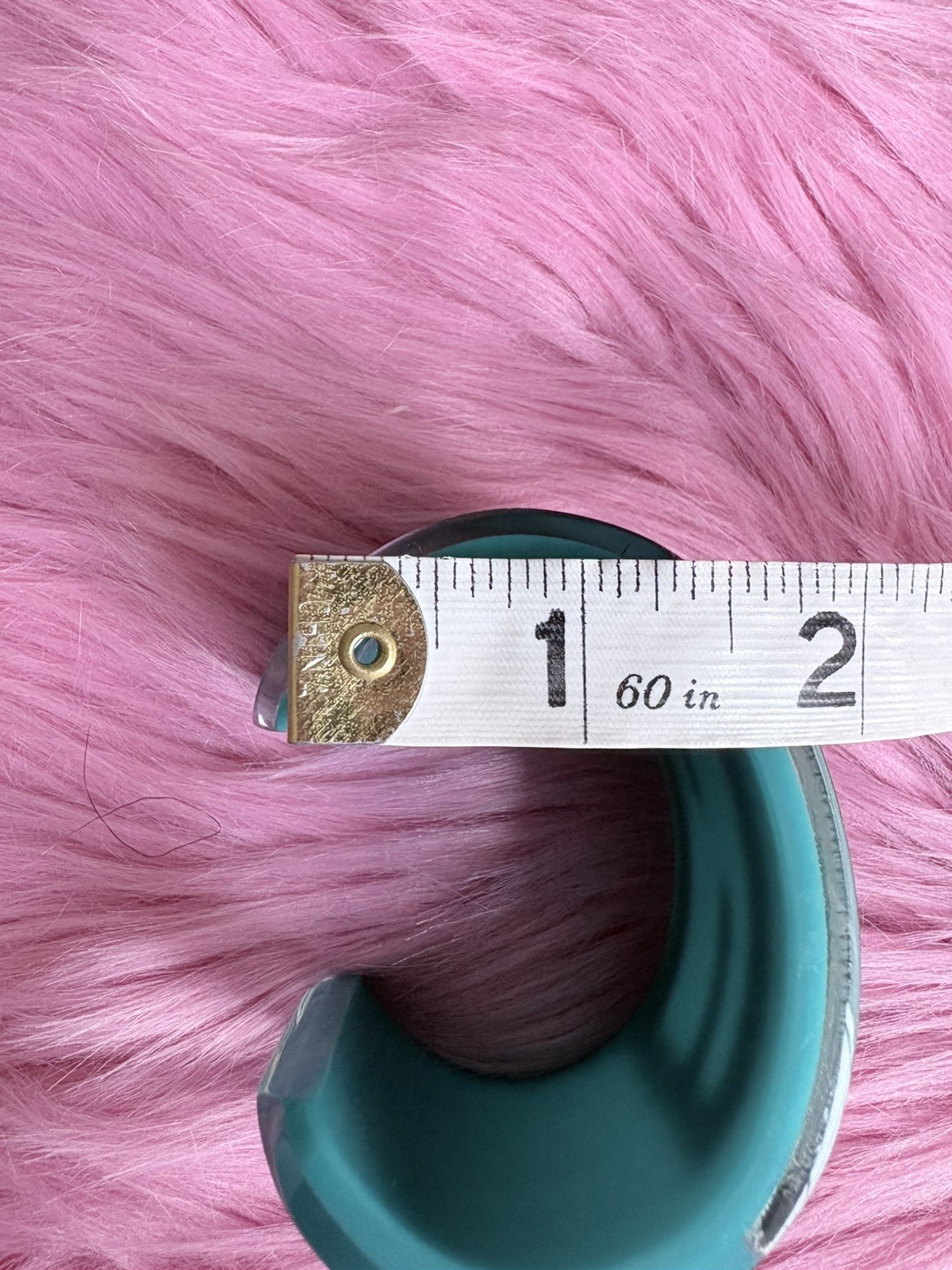 PRE-LOVED BLUE FENDI FF CUFF Resin Cuff Bracelet – Fair Condition