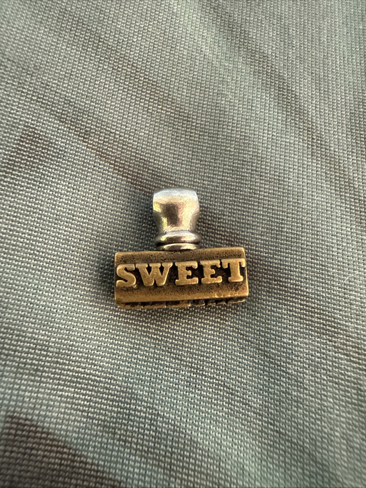 Waxing Poetic SWEET Rubber Stamp RETIRED Charm Rare Hard To Find