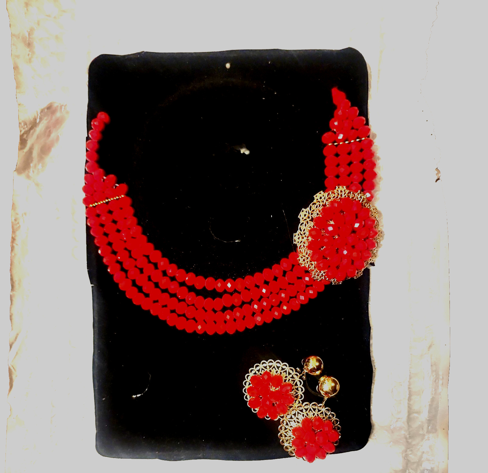 African/Bridal Luxury wedding reception jewelry bead set, for any occasion NEW