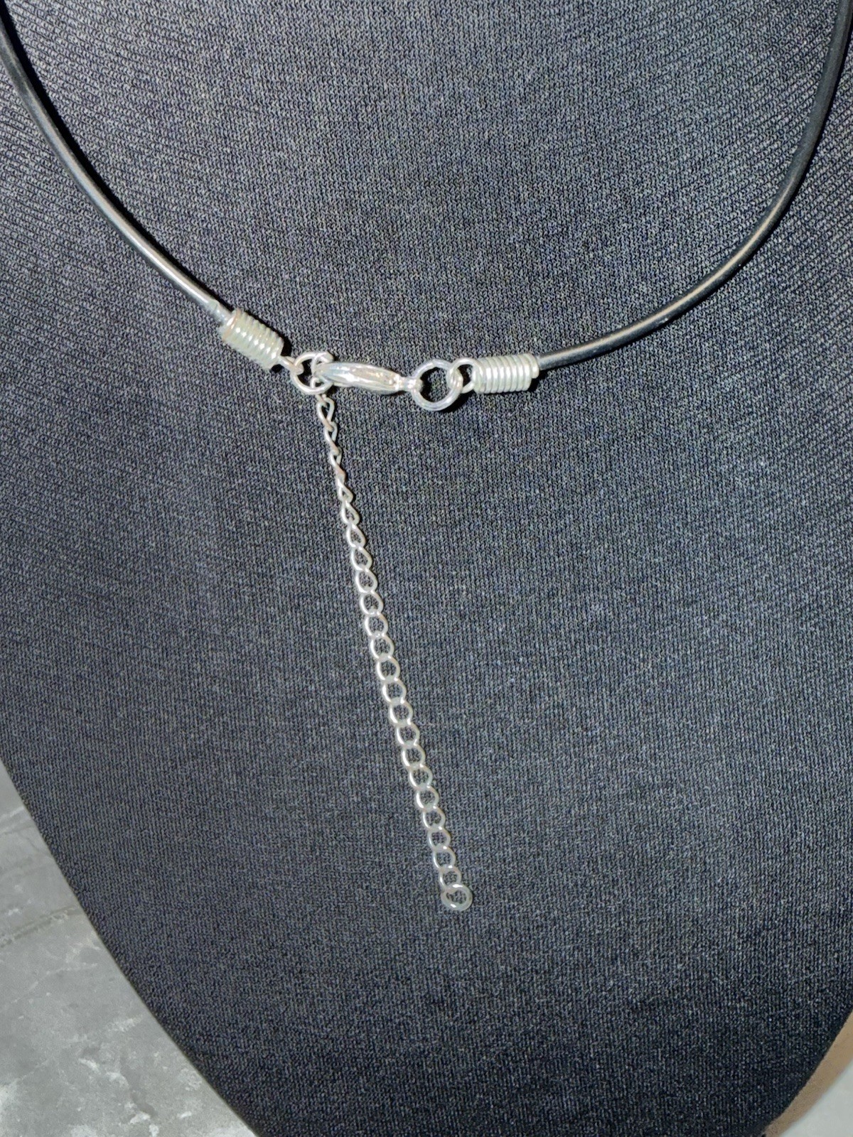 Hawaiian Shell Mother Of Pearl Necklace 18kt GP Black Leather Cord VTG