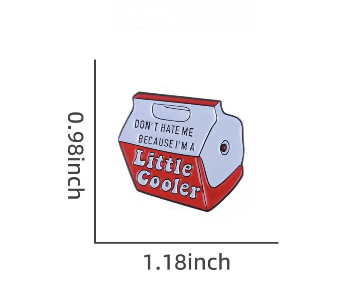 Little Cooler Style 1pc Pin Rubber Backer Humor Don’t Hate Me Fun FREE SHIPPING