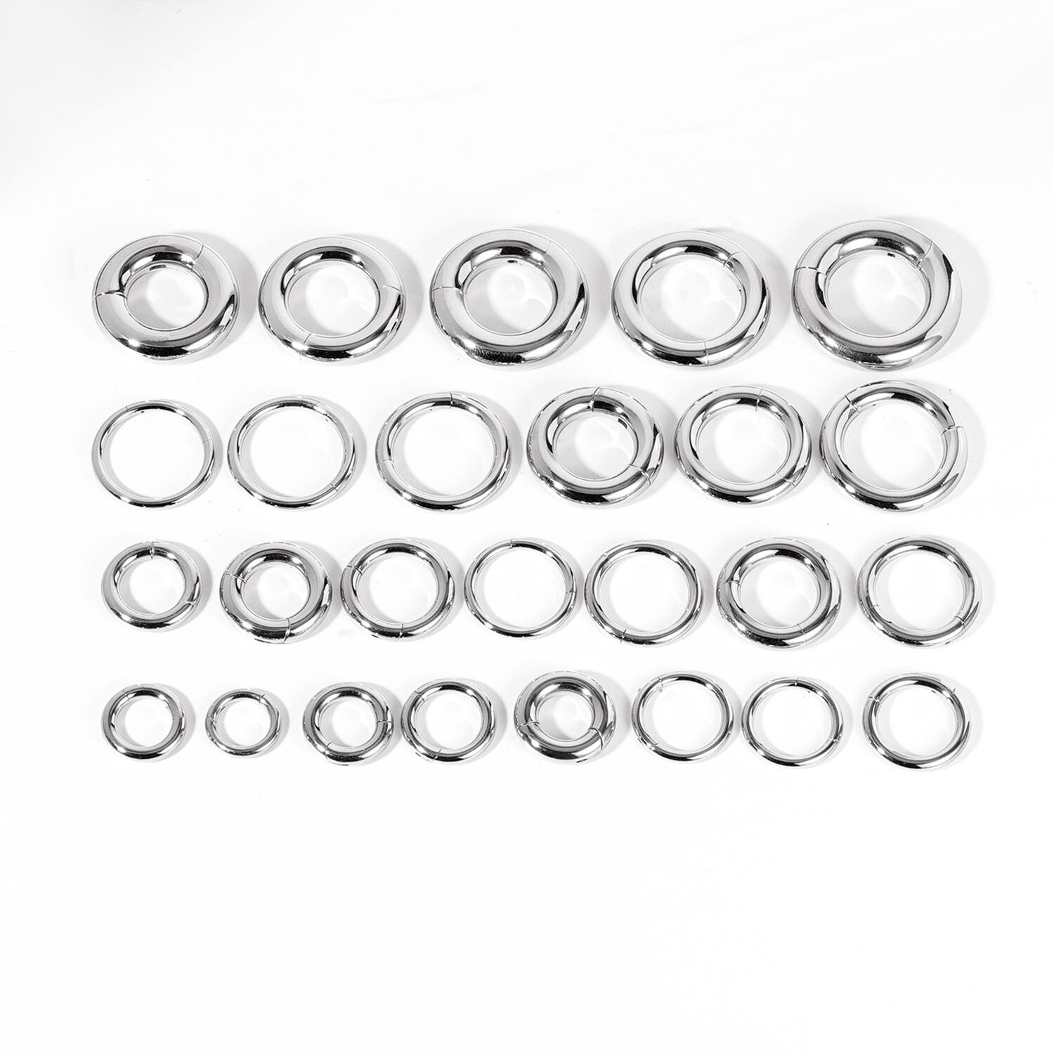 1 Pc Large Size Hoop Earrings Stainless Steel Ear Gauges Punk Septum Piercing