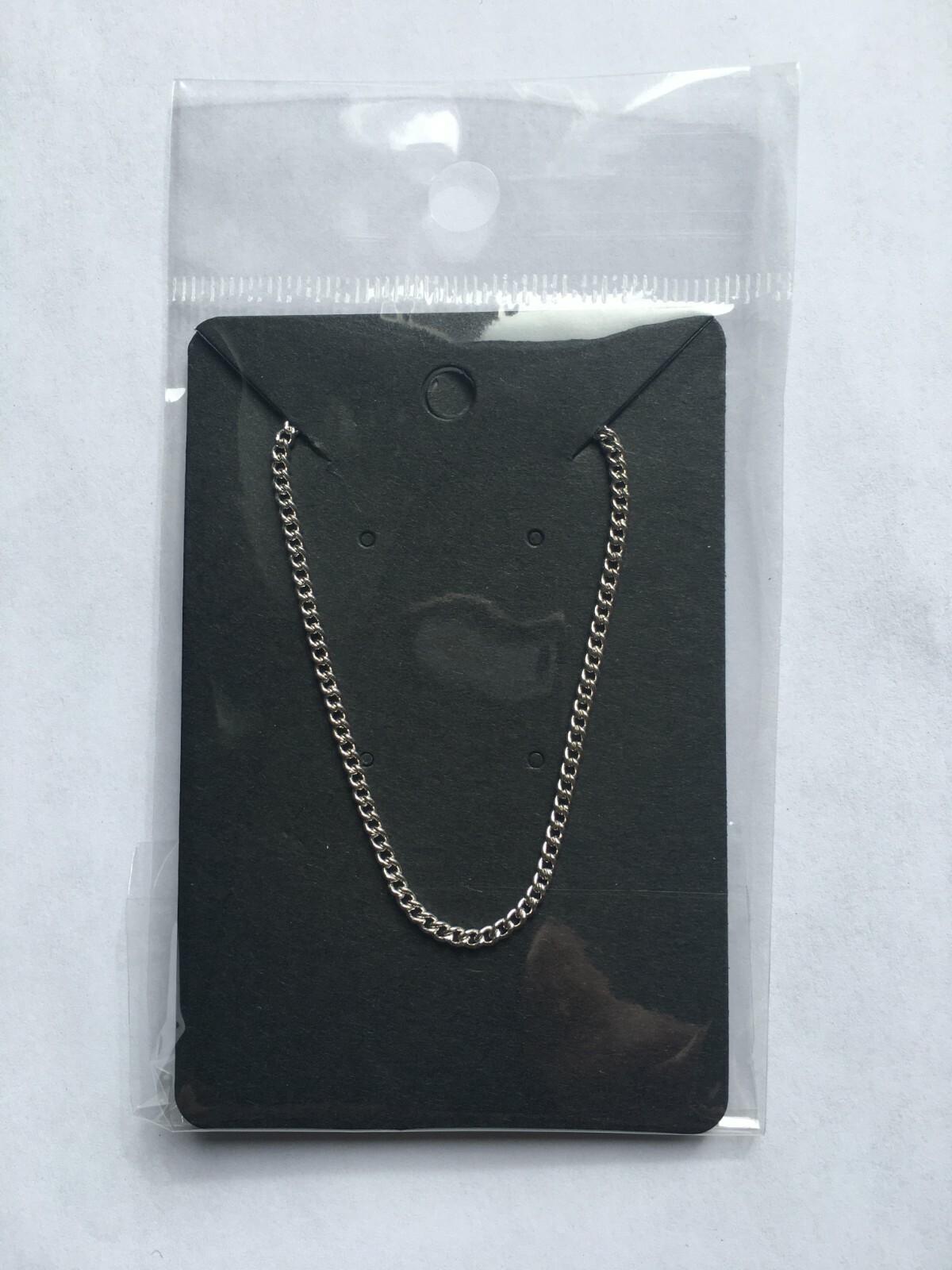New Women’s Sterling Silver Curb Chain. 18 inch Vintage Choker Jewelry Necklace