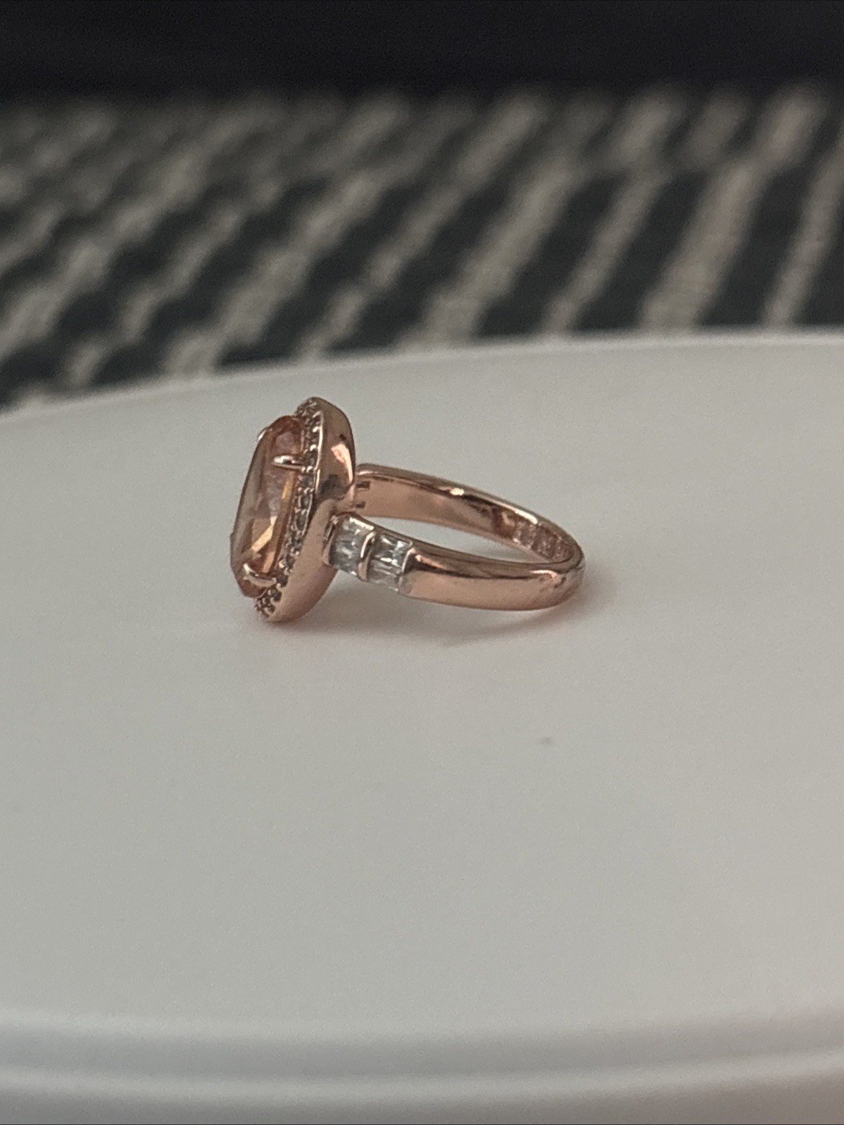 Bomb Party November 2024 Ring Size 5 RBP8411 Feeling Gorgeous Amber Topaz On RGP
