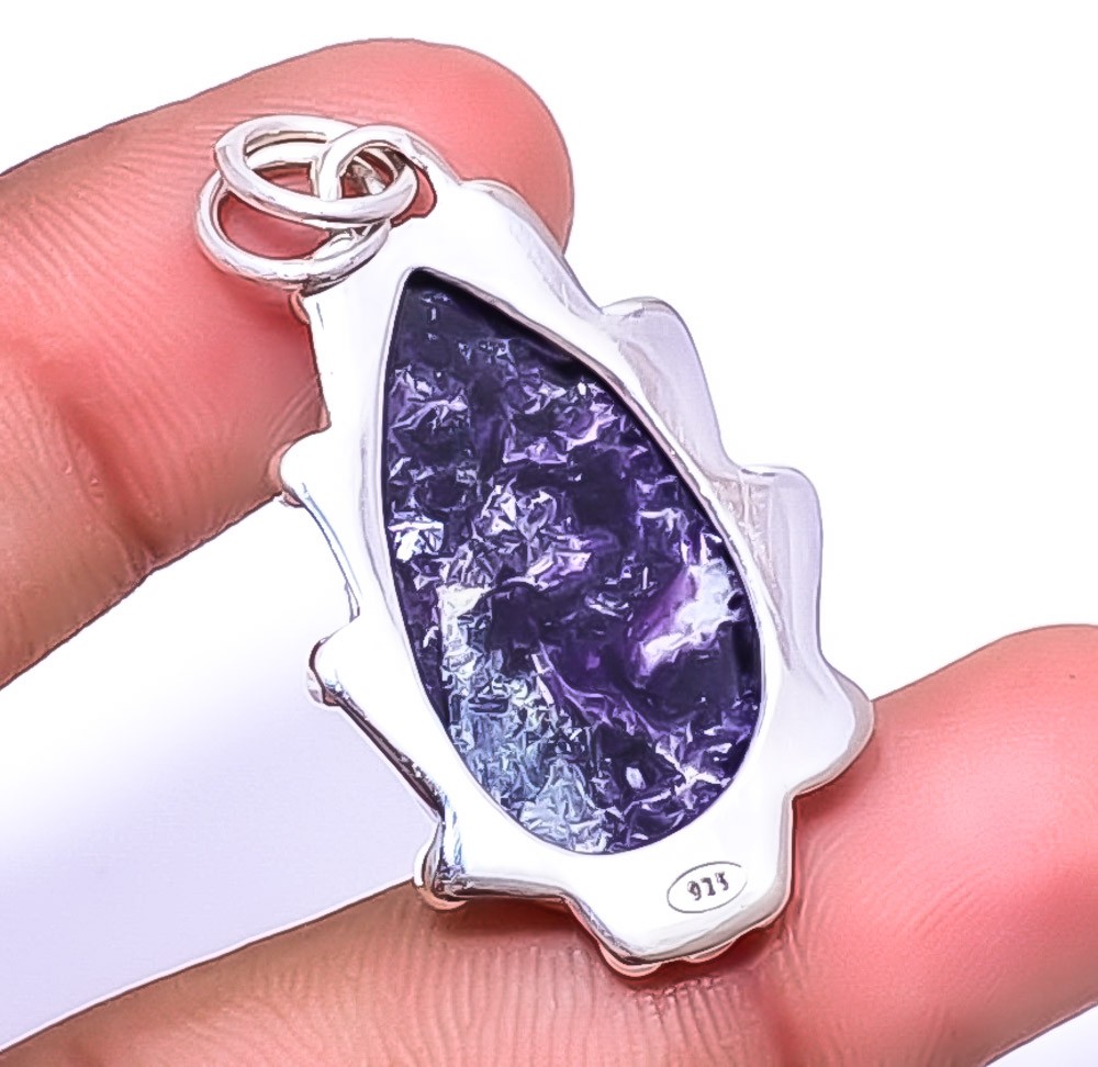 Lepidolite – San Diego 925 Sterling Silver Pendant 1.56″ P764914, Christmas Gift