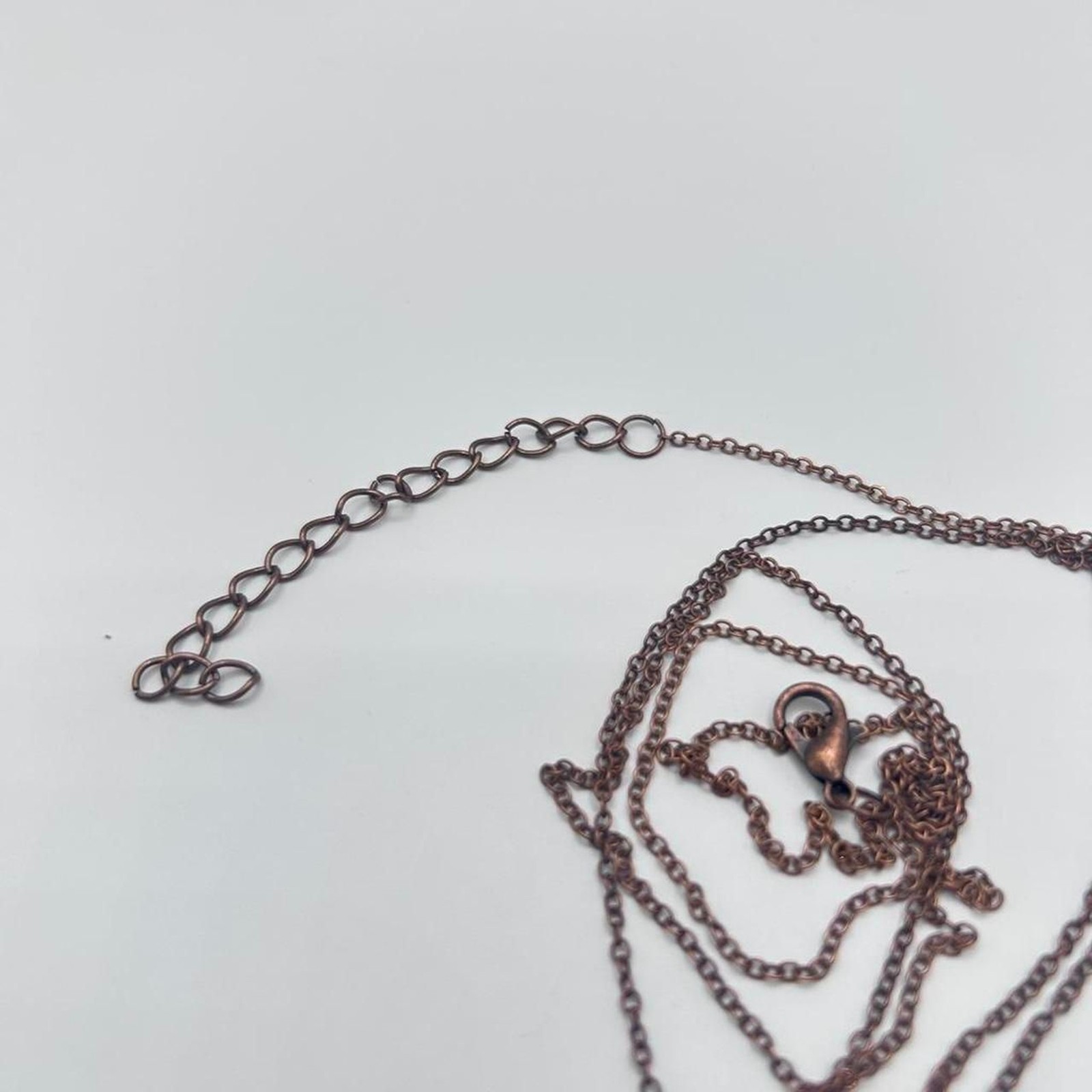 Copper Triangle Pendant Necklace Geometric Long Statement Layered