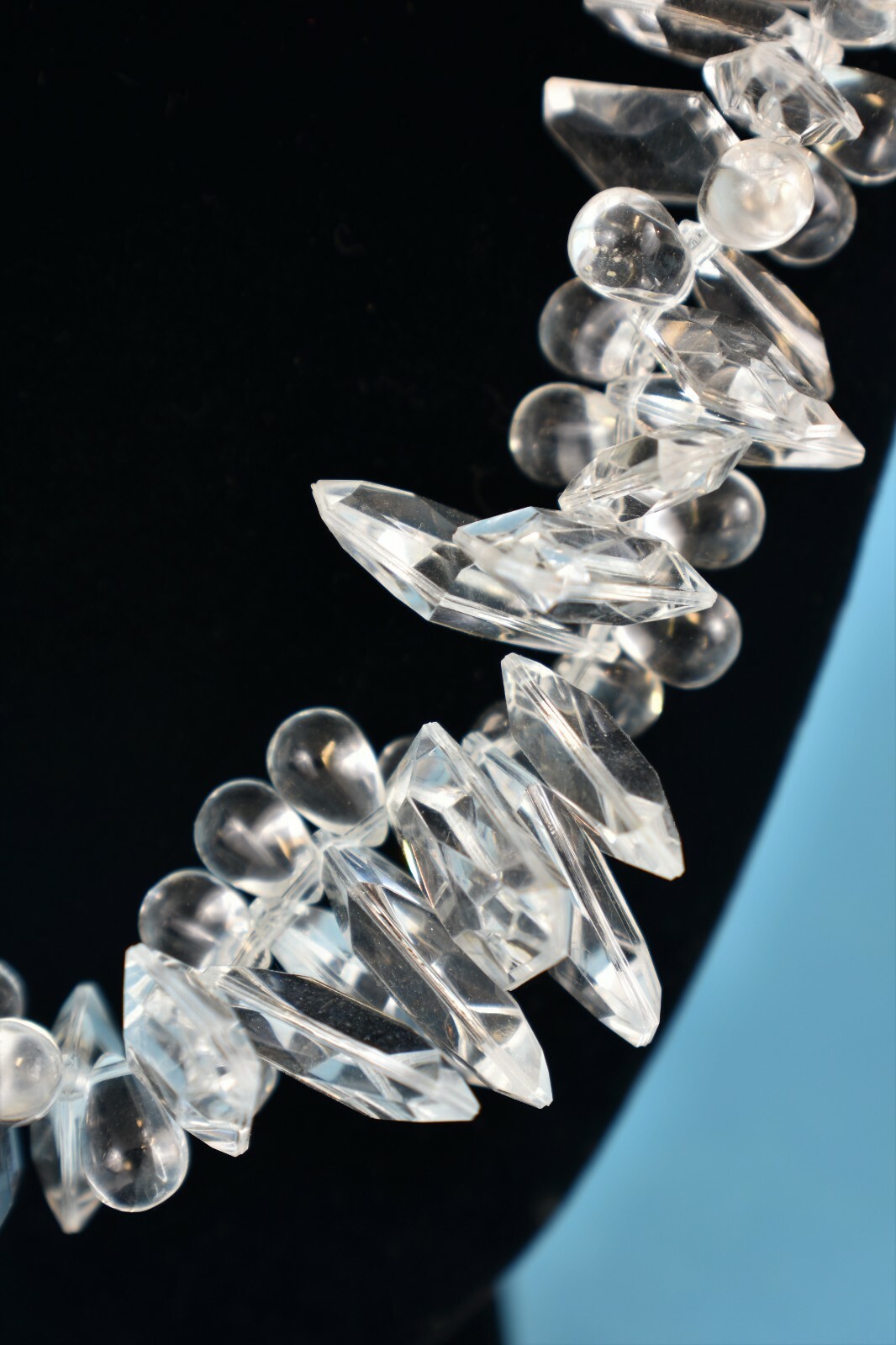 Multifaceted Clear Statement Necklace Signed mark. / AVON NEW – NO Box Icicles