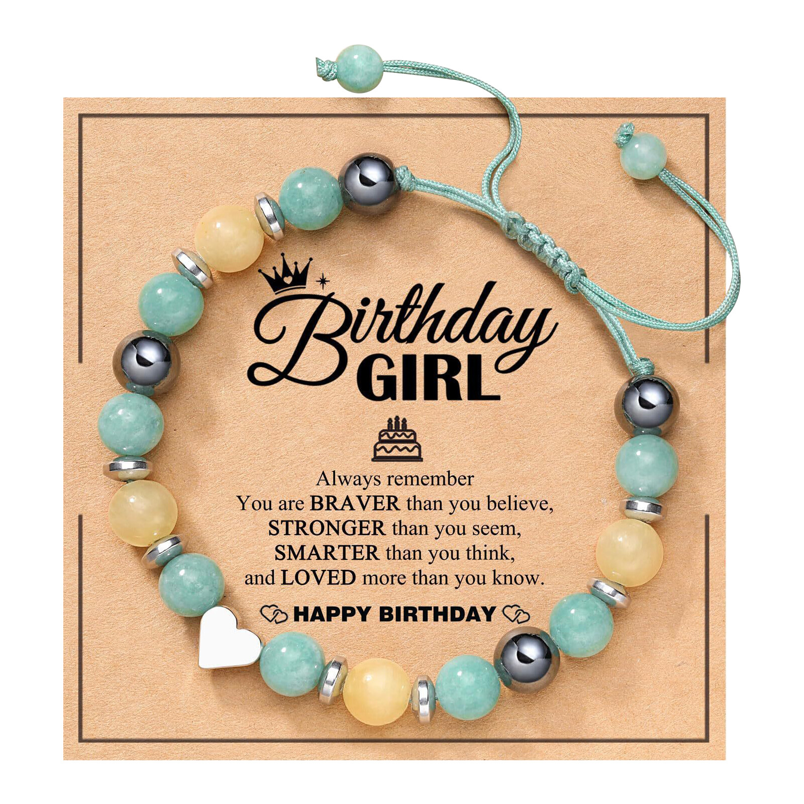 To My Daughter Granddaughter Bracelet Birthday Graduation Xmas Gifts for Girls