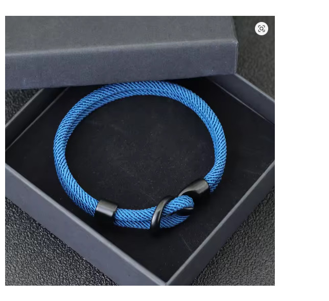 Fashion Men Paracord Rope Bracelet 2 Layer Outdoor Camping Survival Gift for Him