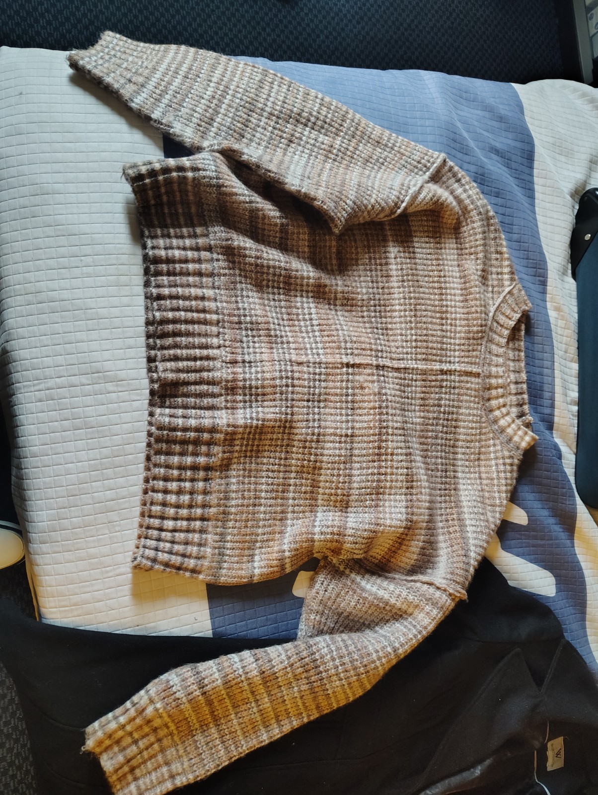 Women’s Black Pea Coat, a Nice Woman’s Sweater, & a Necklace