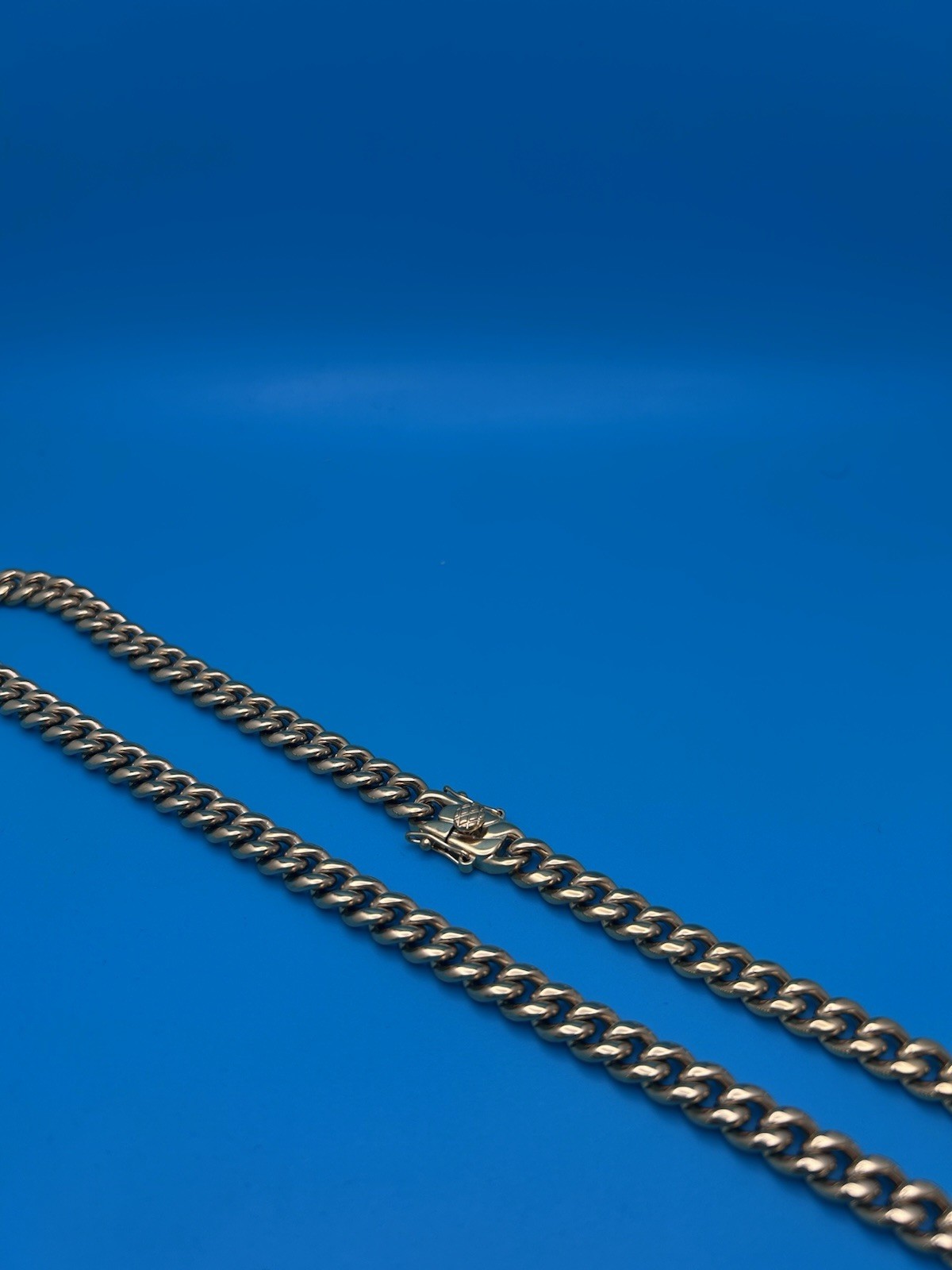 Miami Cuban Link Chain Necklace 14k Gold Plated Stainless steel water proof 8mm
