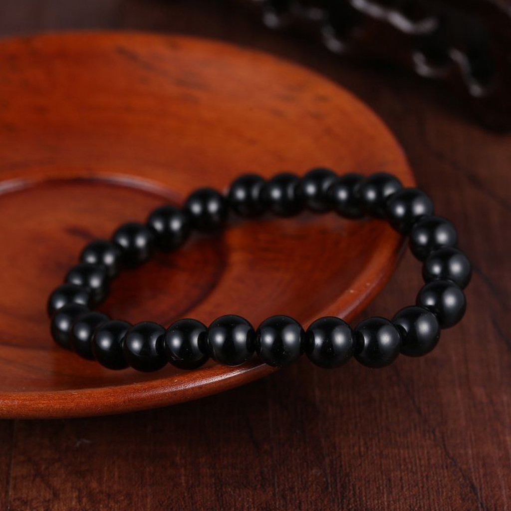 Men Women 8mm Tiger Eye/Turquoise/Agate/Lava Stone Round Beads Elastic Bracelet