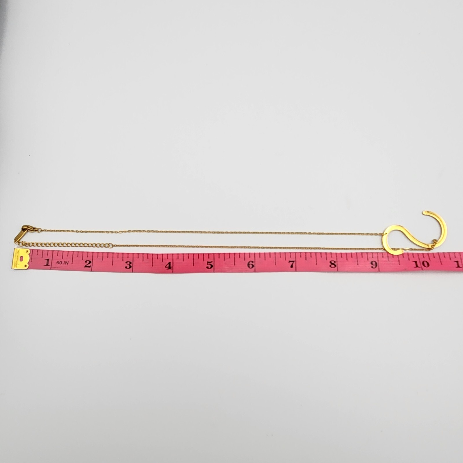 18k Gold Plated Chain Whit Letter S Pendant Necklace