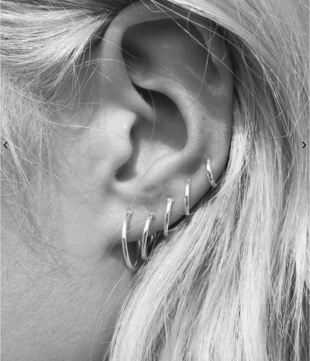 2PC Surgical Steel Huggie Hoop Sleeper Ring Earrings Lip Ear Nose Body Piercing