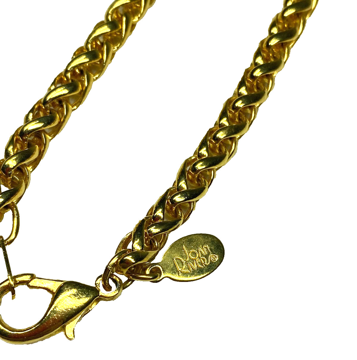 Joan Rivers Gold Tone Wheat or Spiga Chain 30″ Classic Collection