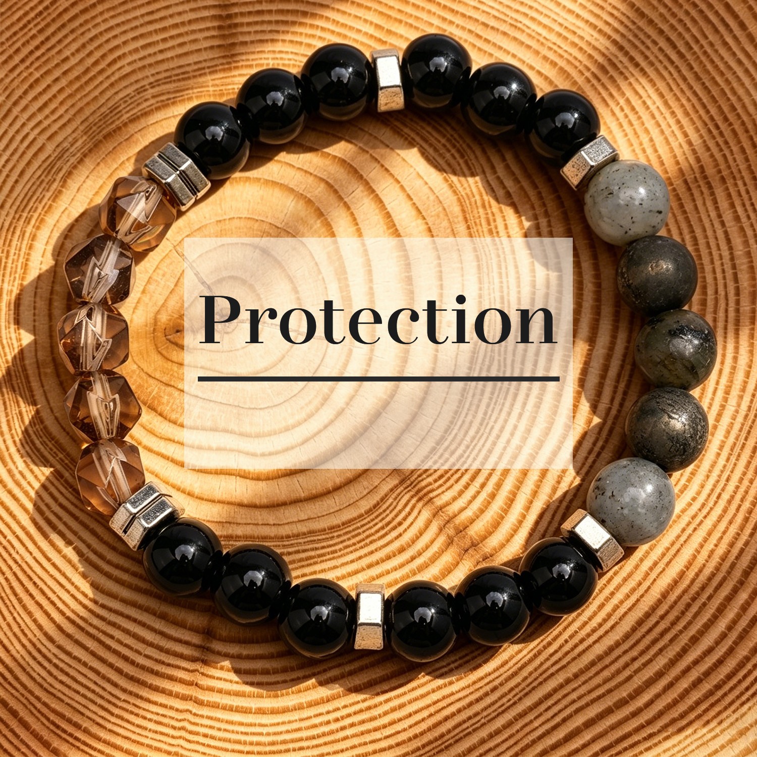 Money Wealth Natural Stone Bracelet Crystal Beaded Stretch for Him Her Gift Idea