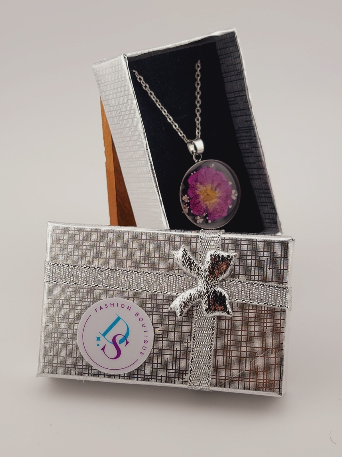 2024 New Arrival Necklace With charms Real RoseNecklace Purple Rose Jewelry…