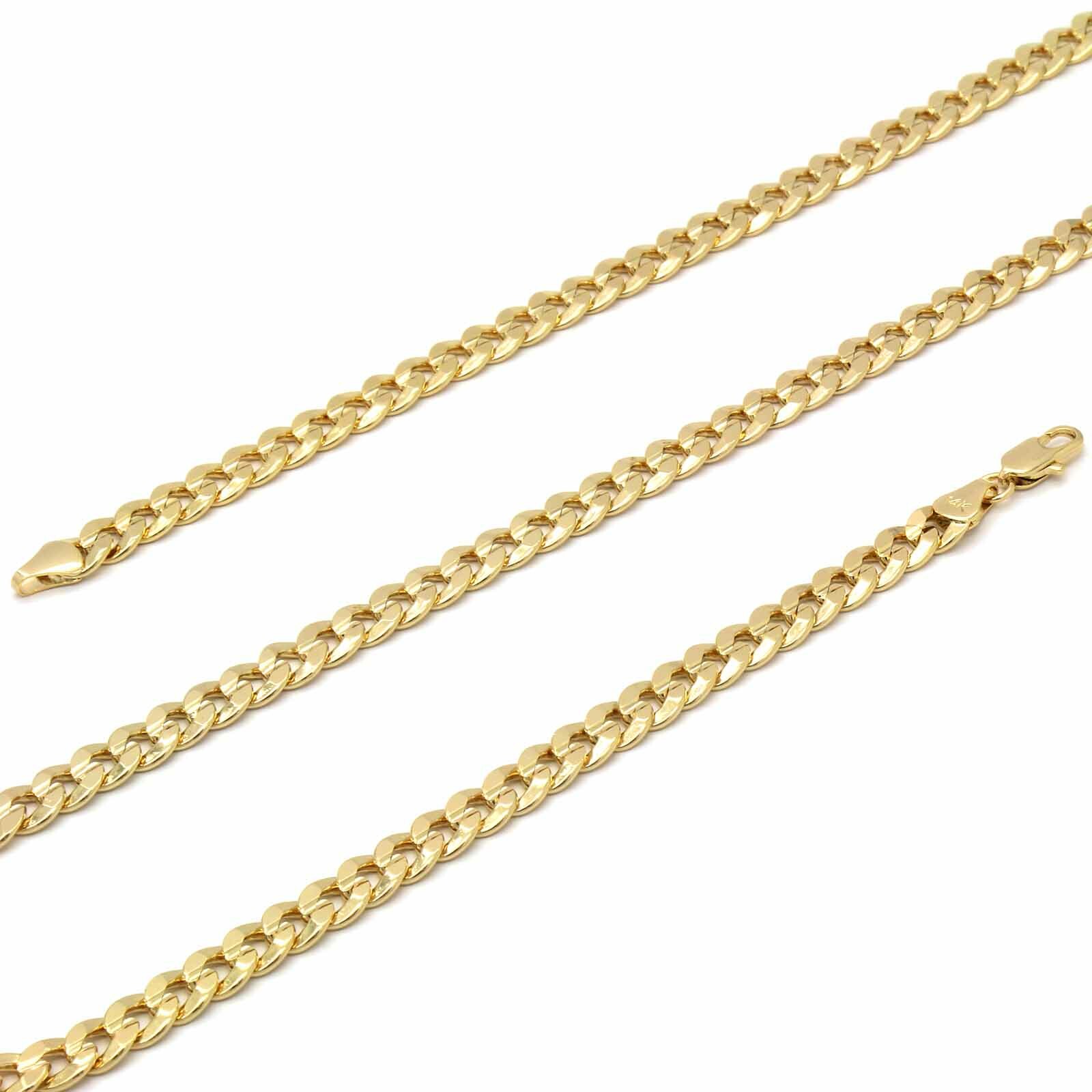Mens 18k Gold Plated Brass Guadalupe Pendant 6mm 24″ Cuban Chain