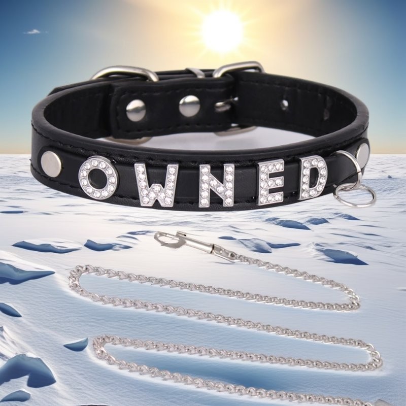 Custom Chocker BDSM Gift Choker Pu Leather Black DIY Necklace Collar M3