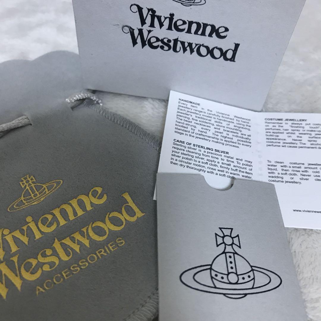 Vivienne Westwood Necklace Enamel Pearl Choker Black x Gold 40cm IN BOX