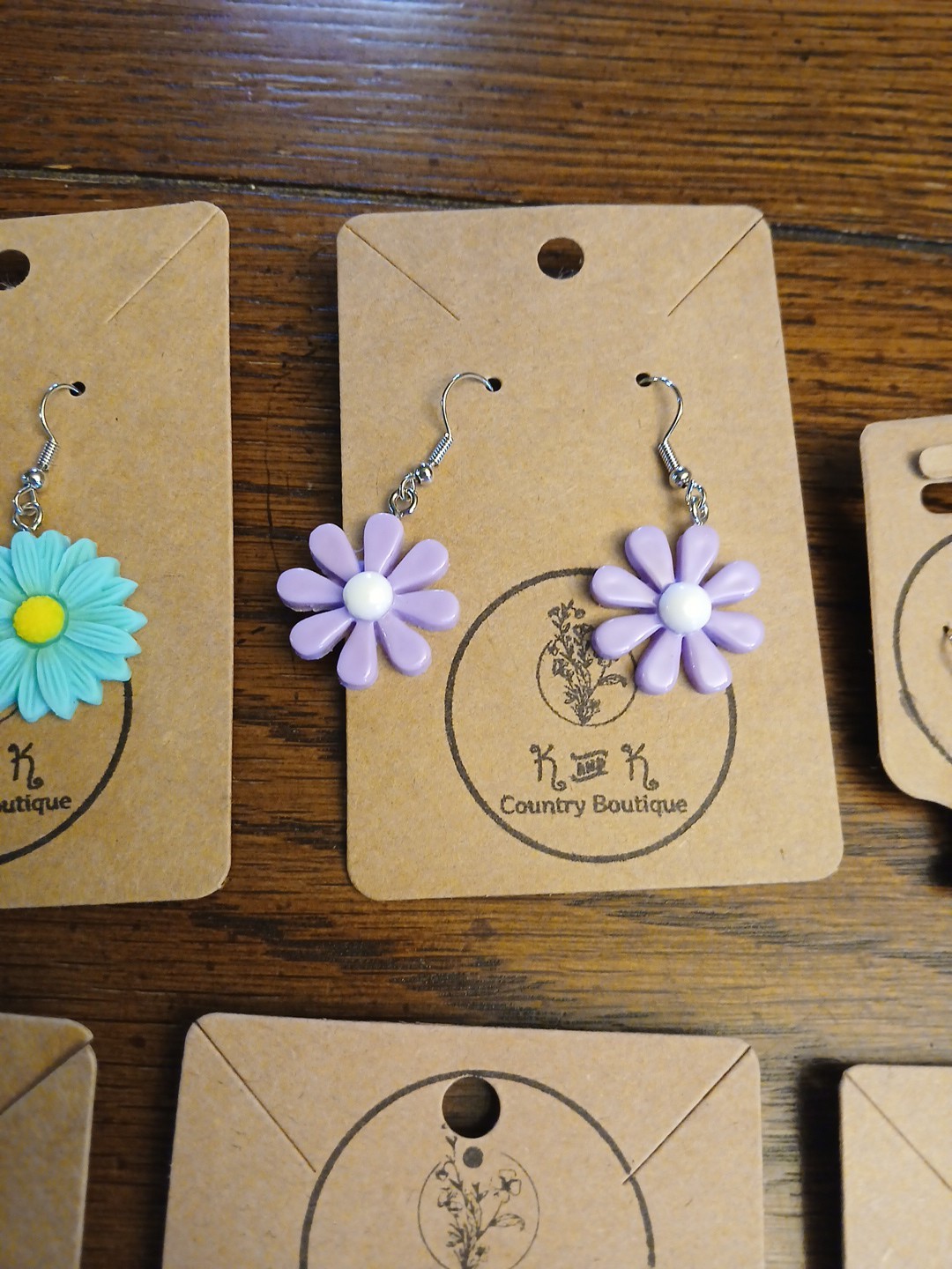 New 8 Pair Various Cute Flower Earrings For Kids Teens Young Adults