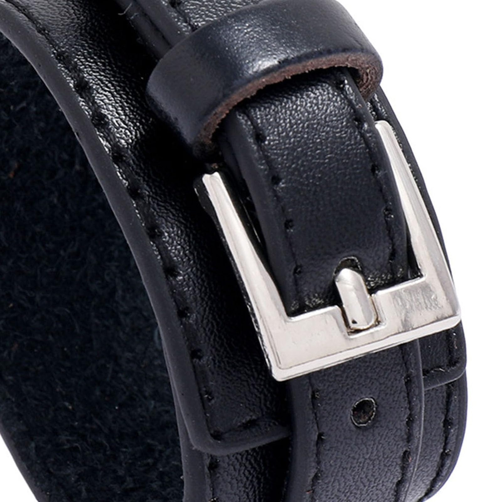 Men Leather Bracelet Adjustable Retro Punk Pin Buckle Male Cuff Bangle Best Gift