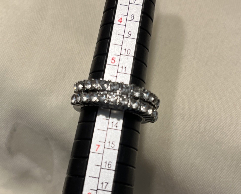 Ring Lot Of 6 Unbranded And Branded Silver Tone And 925