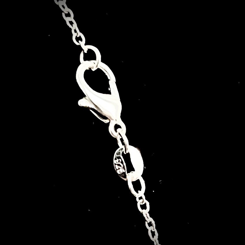 20” 1.2mm Silver Plated Cable Chain stamped 925 for Women