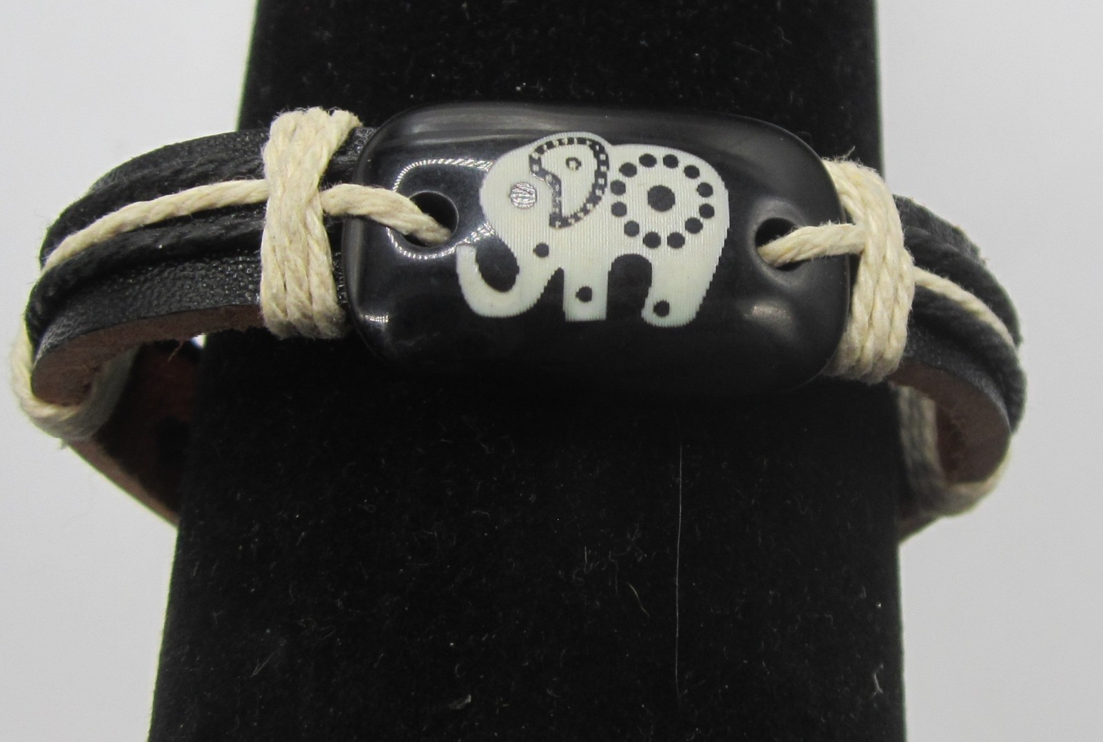 Bracelets for all Occasions Lot of 4 Leather Religious Hawaiian Elephant