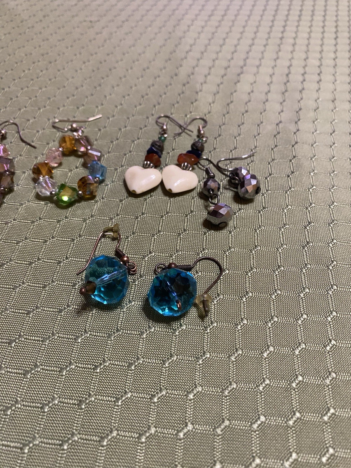 8 Pair Of Variety Beaded Dangeling Earrings
