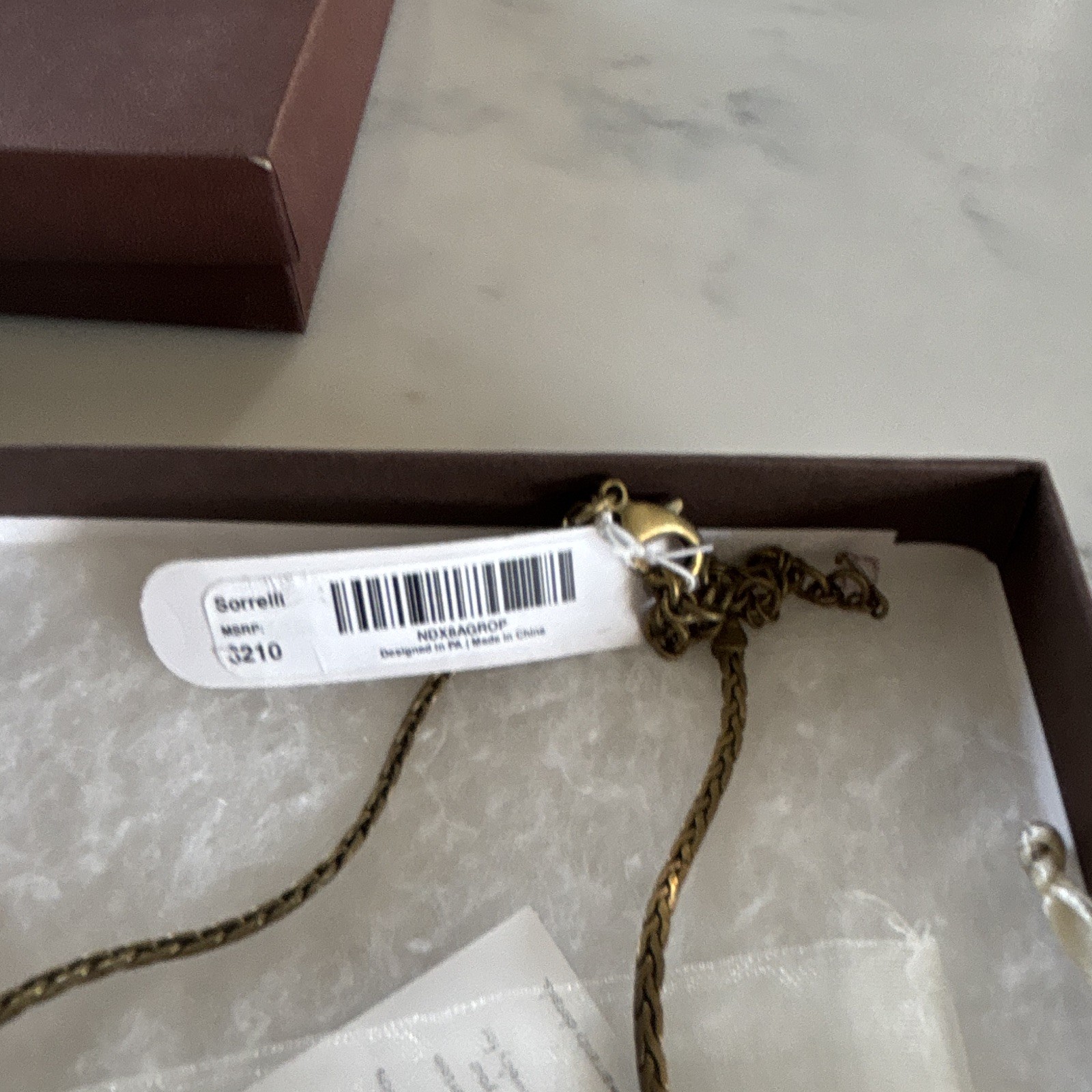 Sorrelli Gold Tone Rope Chain Purple Crystal Heart Station Necklace, 3210