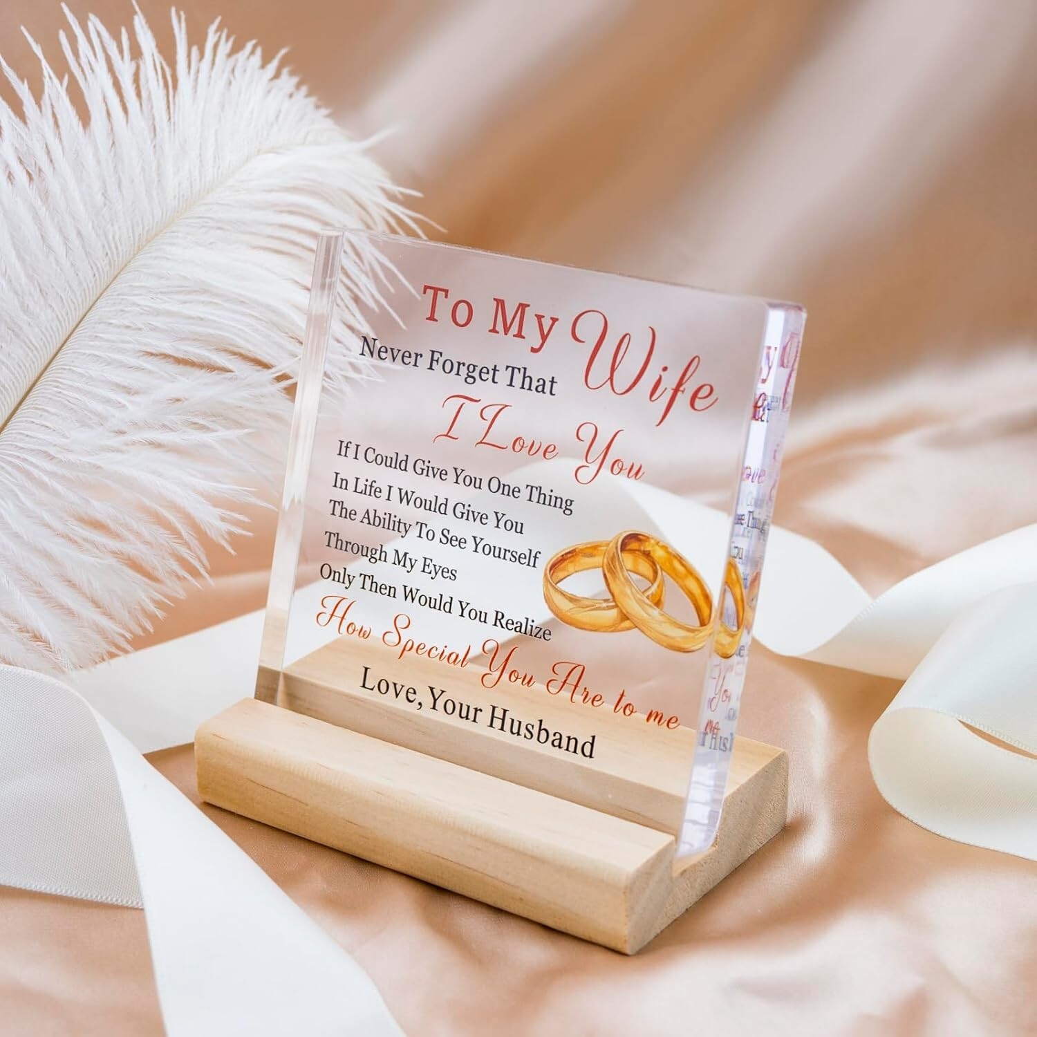 To My Wonderful Wife Valentine Gifts For Her Birthday Anniversary Present Love