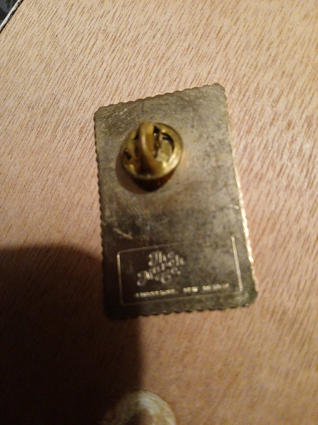 Circus Clown Pin Gold Tone & Enamel 1966 5¢ US Stamp March Co. New Mexico (R)