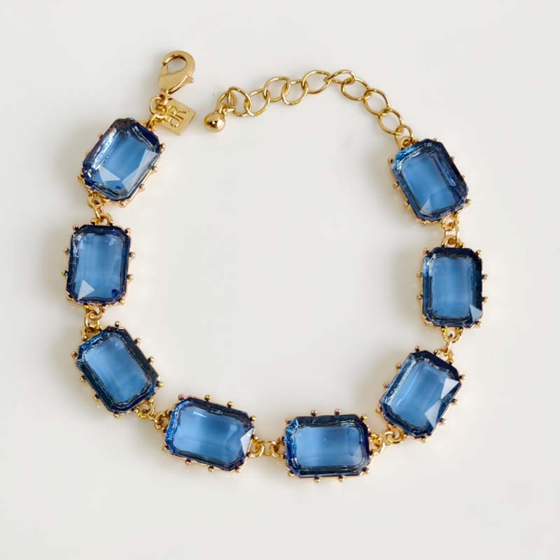 7″+2″ Banana Republic Crystal Bracelet Gift Chic Women Party Vacation Jewelry