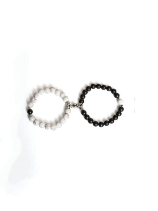 2pcs Couple Matching Magnetic Heart Charm Bracelet Valentine Gift FREE POSTAGE