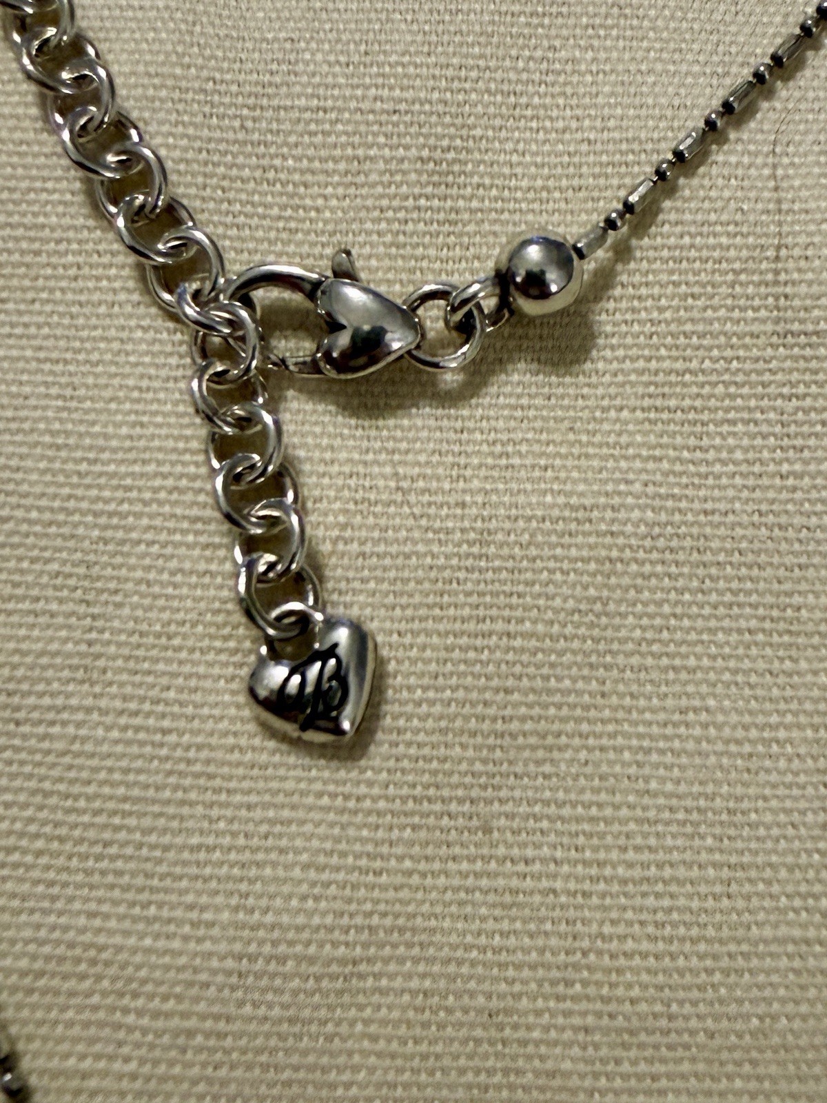 Brighton Silver Twirl Adjustable Box Chain Necklace