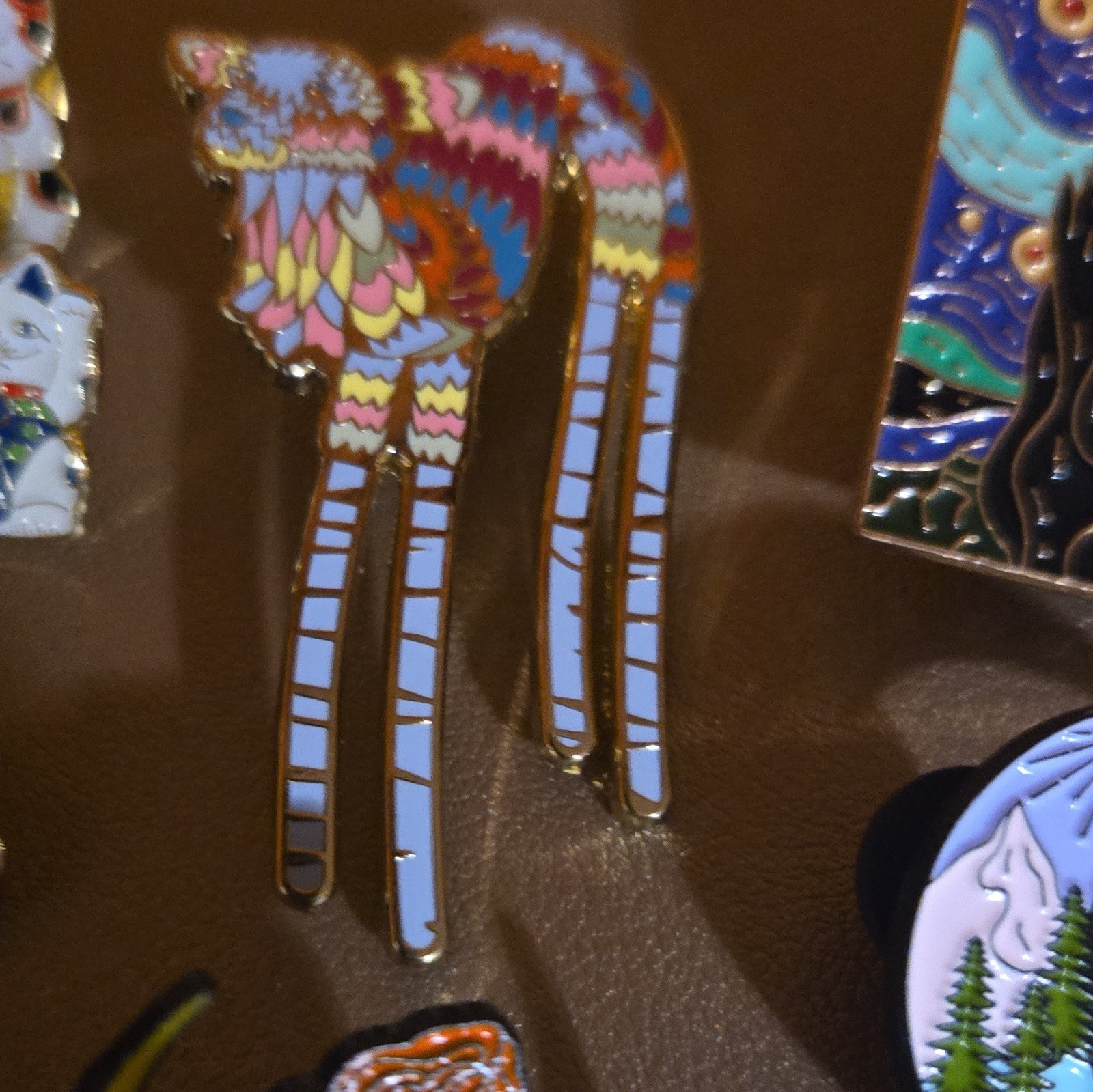 Artistic Enamel Pins Set Of 8 – Including Long Leg Llama From Meow Wolf