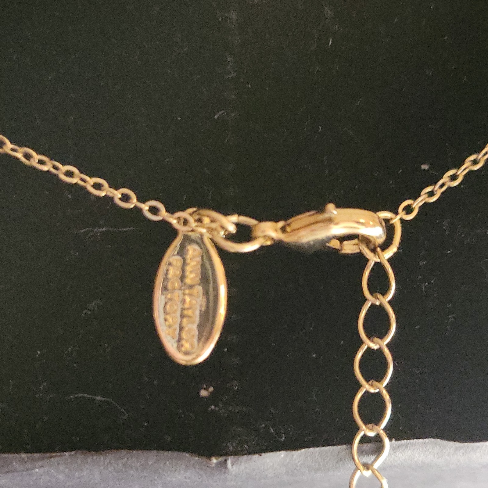 26in Ann Taylor Gold Tone Paperclip Chain Urchin Starburst Pendant Necklace READ