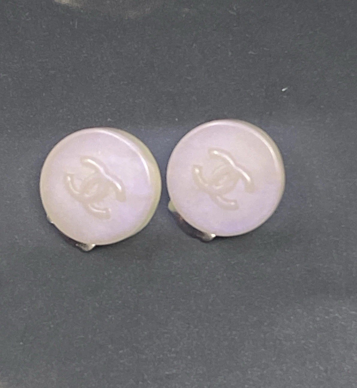 Chanel CC clip On Earrings