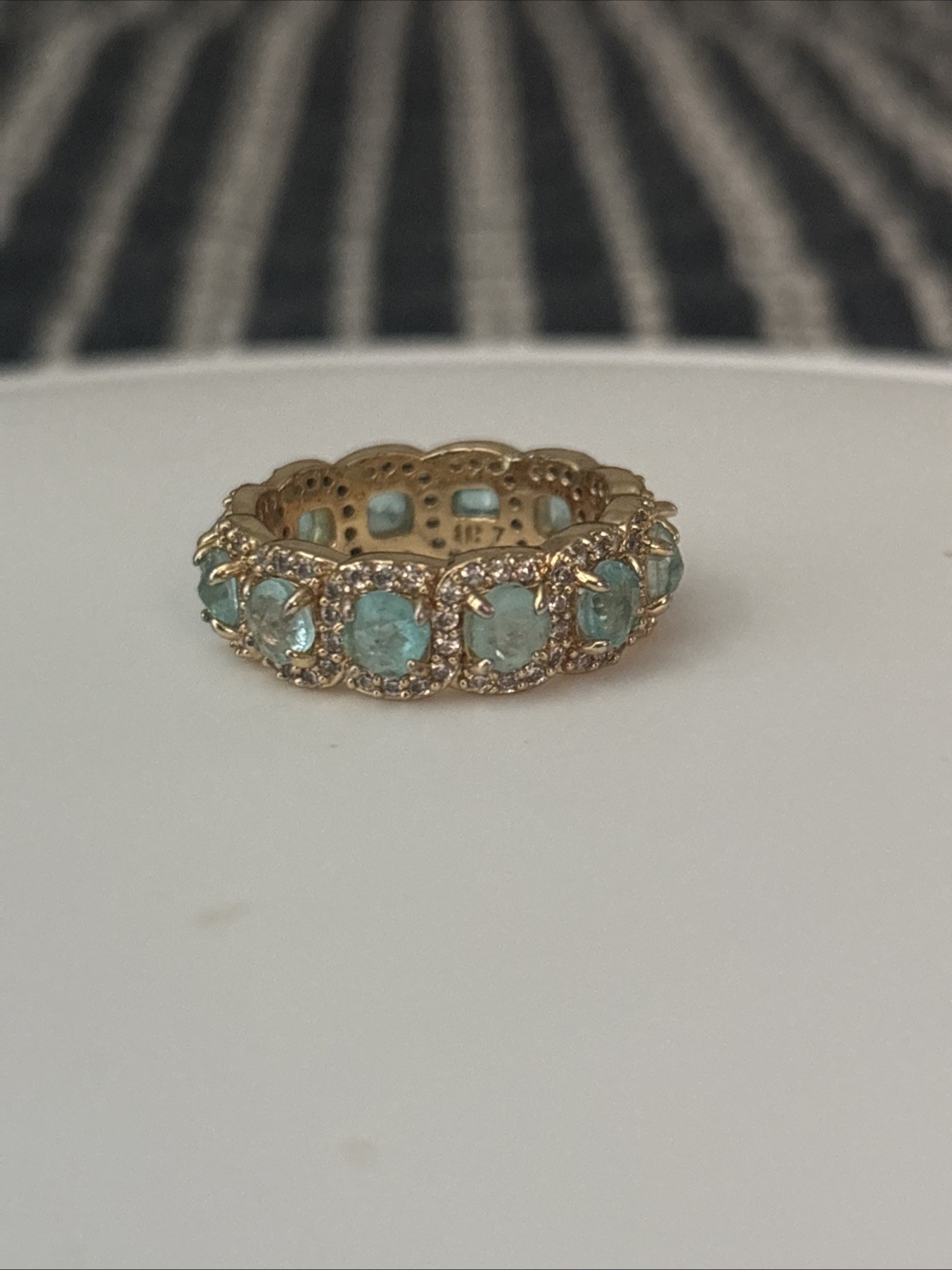 Bomb Party Resort Wear Ring Size 7 RG48237 A Resort Staple Aquamarine On GP