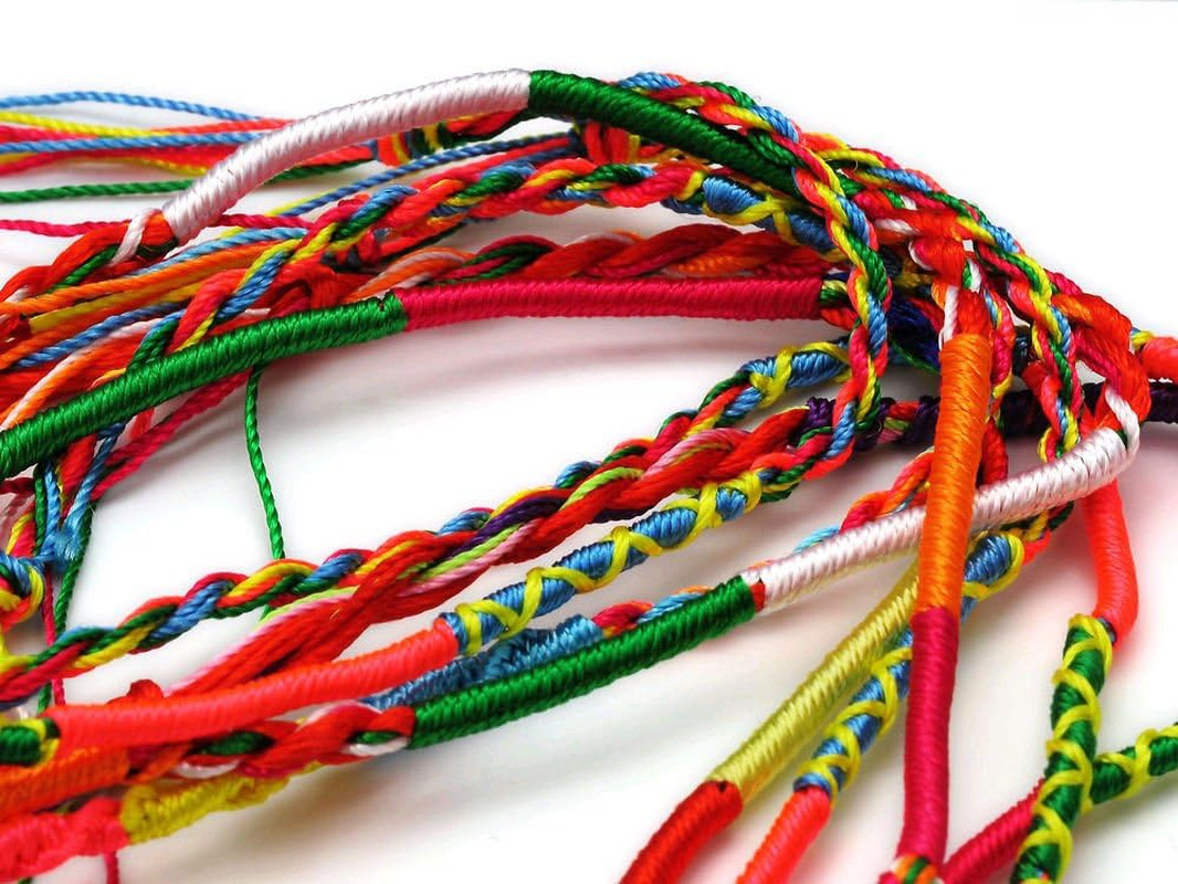 50PCS Bulk Jewelry Lots Colorful Braid Friendship Cord Strand Bracelets