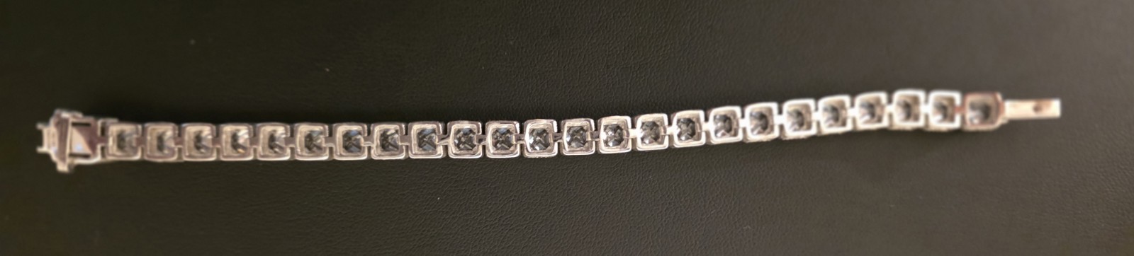 Judith Ripka Sterling Silver Diamonique CZ 925 Tennis Bracelet Small 6.75″