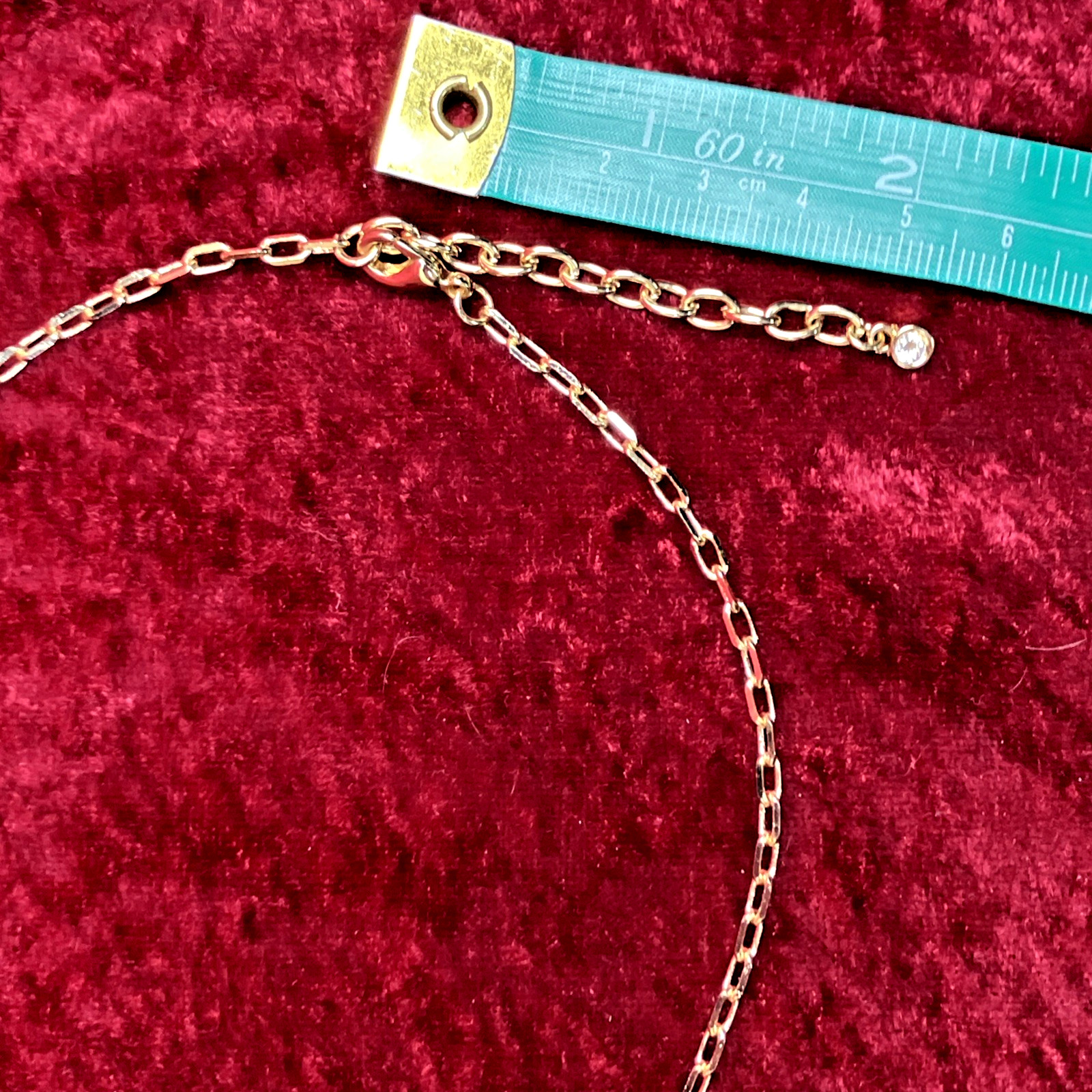 On 34th Gold Tone Twisted Chain Y-Necklace 17in w/ 2 In Ext. NWT $39