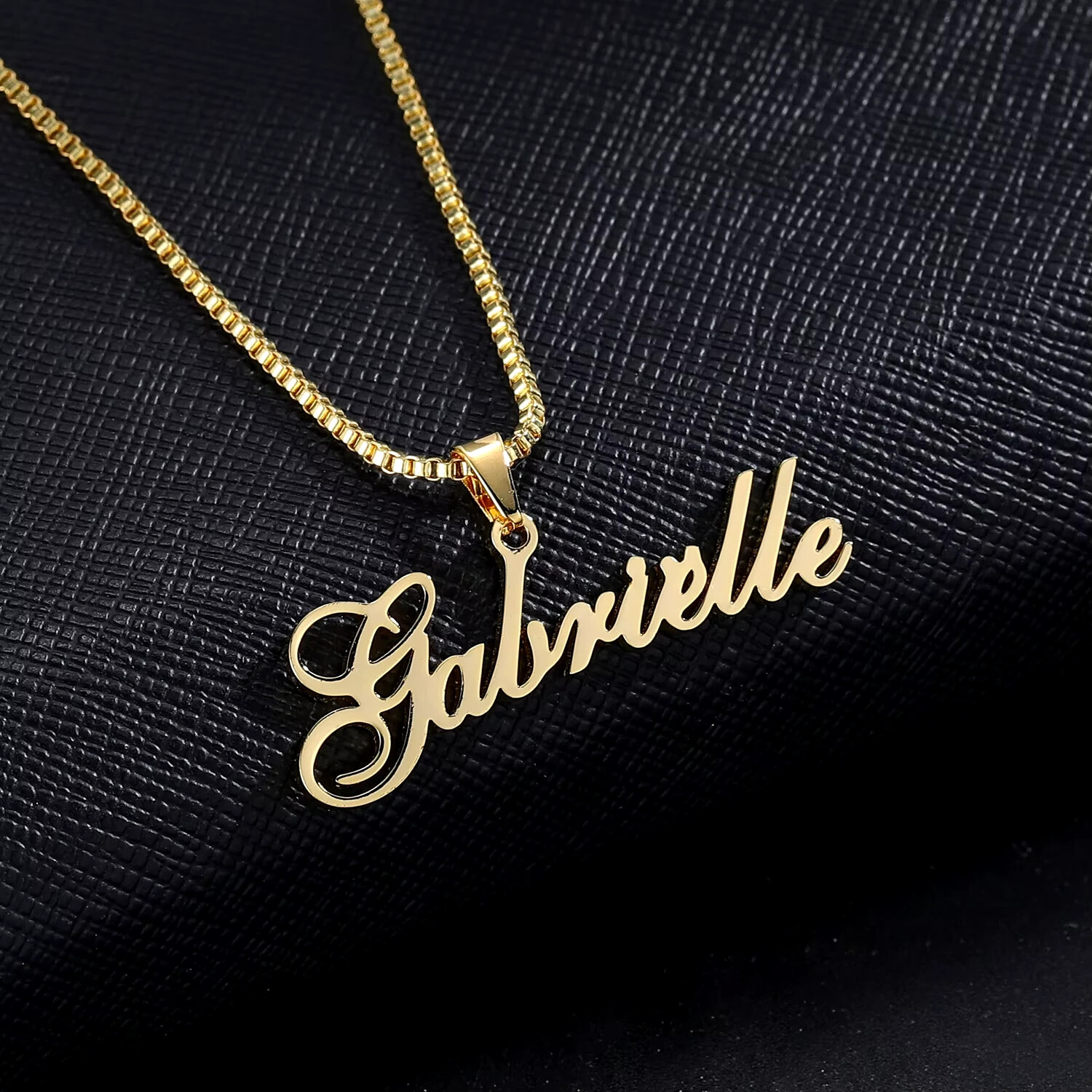 Customized Jewelry Name Necklace Women Cursive Pendant Handmade Choker Chain