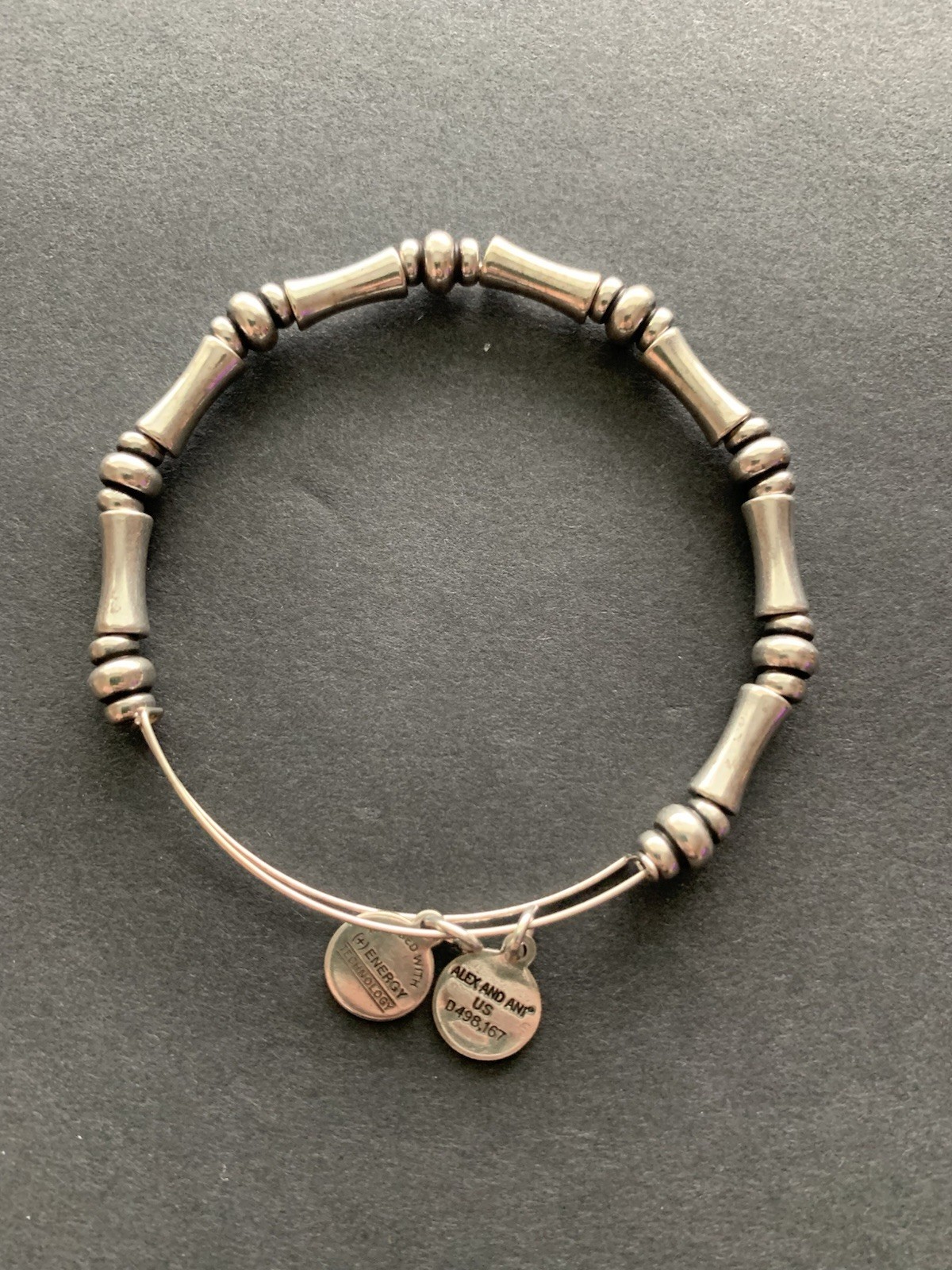 Alex and Ani Silver Alaska Bangle Bracelet with Charms