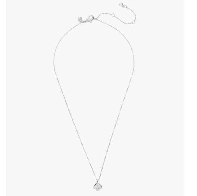 KATE SPADE Everyday Spade Mini Pendant/Necklace Silver O0RU3070 $59
